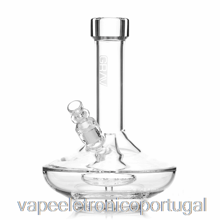 Vape Eletronico Grav Pequeno Tubo De água De Base Larga Transparente / Preto